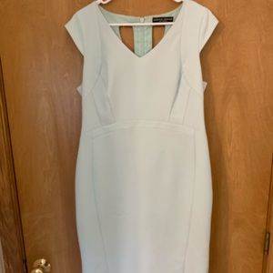 Mint colored dress. Perfect for a wedding guest